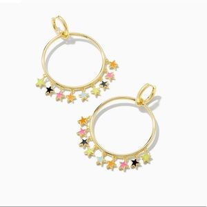 Kendra Scott Sloane Gold Star Convertible Open Frame Earrings in Multi Mix